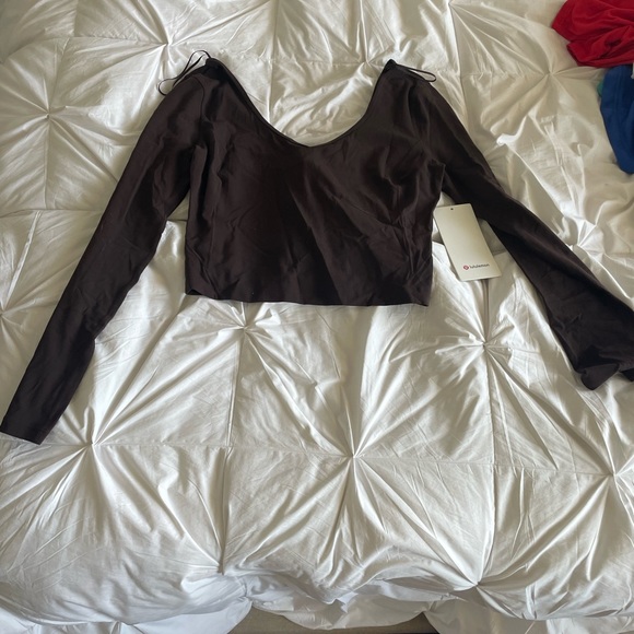 lululemon athletica Tops - Dark Purple/Brown align long-sleeve